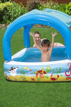Nafukovací bazének se stříškou 1,40 m x 1,40 m x 1,14 m