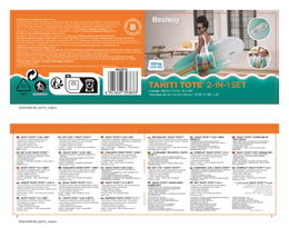 Lehátko nafukovací Tahiti tote 2 v 1