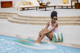 Lehátko nafukovací Tahiti tote 2 v 1