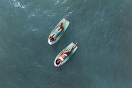 Lehátko nafukovací Tahiti tote 2 v 1