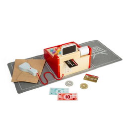 Bigjigs Toys Dětská dřevěná pokladna
