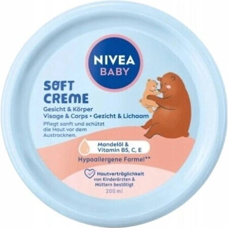 Nivea Baby krém tvář a tělo 200 ml