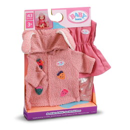 BABY born Souprava s kabátkem a šatičkami, 43 cm