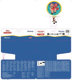 Vesta s rukávy plovací Mickey Mouse pro děti od 3-6 let