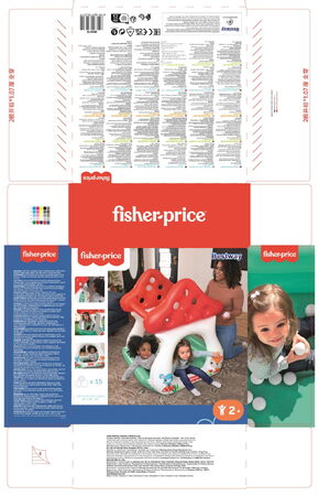 Bazének nafukovací s míčky Muchomůrka Fisher Price