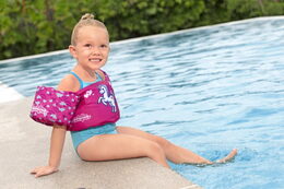 Vesta jednorožec s rukávky dětská plovací