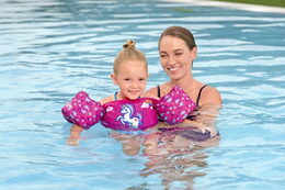 Vesta jednorožec s rukávky dětská plovací