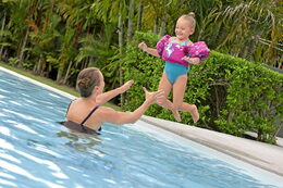 Vesta jednorožec s rukávky dětská plovací