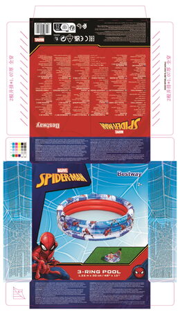 Bazén tříkruhový Spider-Man 1.22m x 30 cm