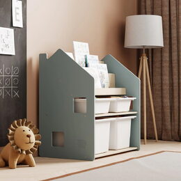 BusyKids Police na hračky a knihy modrá