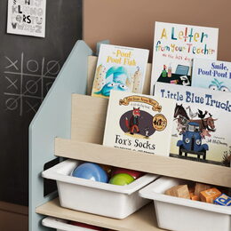 BusyKids Police na hračky a knihy modrá