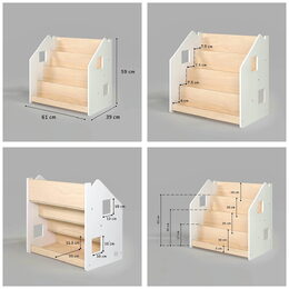 BusyKids Stojan na knihy bílý