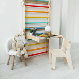 BusyKids Dřevěná odnímatelná deska pro žebřiny