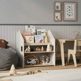 BusyKids Police na hračky a knihy bílá