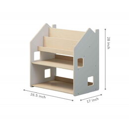 BusyKids Police na hračky a knihy bílá