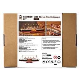 RoboTime 3D dřevěná skládačka Věčná plavba Atlantikem 1912