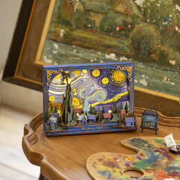 RoboTime 3D dřevěná skládačka Hvězdná noc