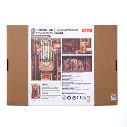 RoboTime 3D skládačka Zarážka na knihy Miniatura domečku Knihovna divů