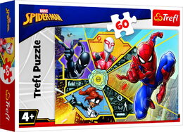 Puzzle Spiderman - Na pavučině 33x22cm 60 dílků v krabici 21x14x4cm