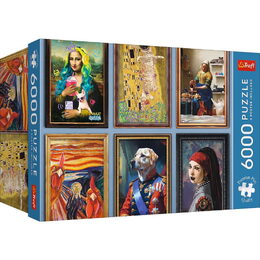 Puzzle Premium Plus: Fun Art Collection 6000 dílků 136,4x132,6cm v krabici 35x24x18cm
