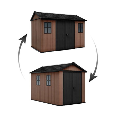 Zahradní domek Keter Newton Plus wide 11x7,5 hnědý, s podlahou