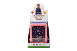 Hra kuličková cvrnkací hlavolam plast 21x24cm 3 barvy 10ks v boxu