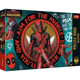 Puzzle Premium Plus: Deadpool 1000 dílků 68,3x48cm v krabici 40x27x6cm