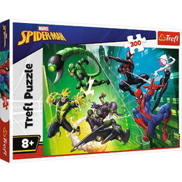 Puzzle Spiderman - V pavučině 300dílků 60x40cm v krabici 40x27x4,5cm