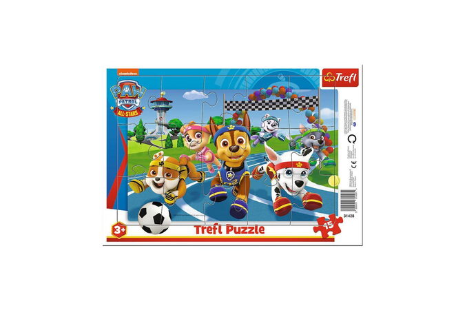 Puzzle deskové Paw Patrol/Tlapková patrola 33x23cm 15 dílků ve fólii