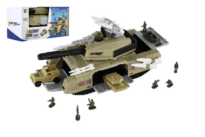 Tank s doplňky plast 13x25cm na volný chod v krabici 28x15x13cm