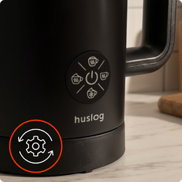 Napěňovač mléka Huslog černý
