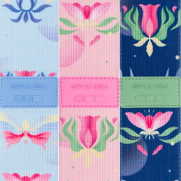 Spokey THE BLOOM BAND SET Sada 3 posilovacích textilních gum + obal (bez orig. kartonu)