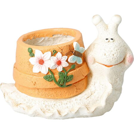 PROGARDEN Zahradní dekorace květináč dekorativní šnek 21 cm KO-095242490snek