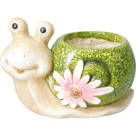PROGARDEN Zahradní dekorace květináč dekorativní 21 cm šnek KO-095242500snek