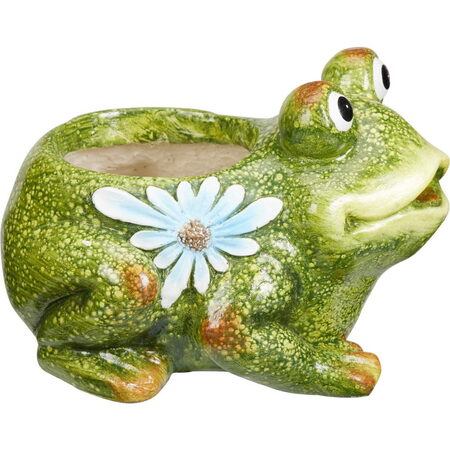 PROGARDEN Zahradní dekorace květináč dekorativní 21 cm žába KO-095242500zaba