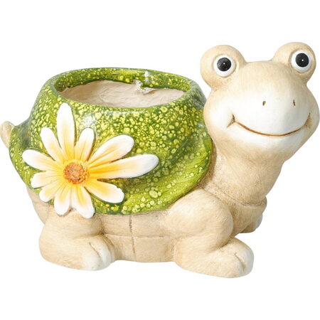 PROGARDEN Zahradní dekorace květináč dekorativní želva 21 cm želva KO-095242500zelv