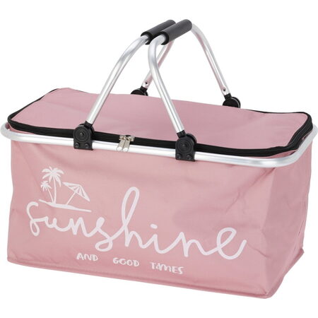 EXCELLENT HOUSEWARE Chladicí košík 48 x 28 x 24 cm růžová KO-170491170ruzo