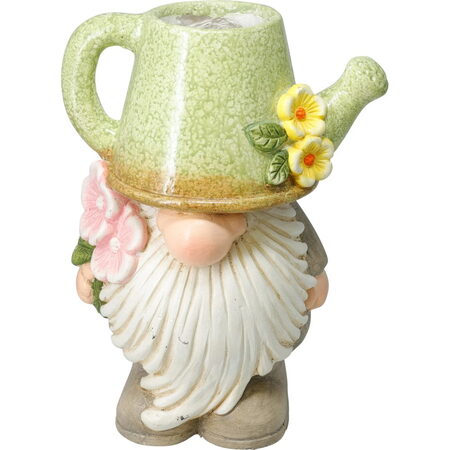 PROGARDEN Zahradní dekorace květináč trpaslík 23 x 15 x 32 cm zelená KO-795250730zele