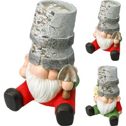 PROGARDEN Zahradní dekorace květináč trpaslík 24 x 21 x 33 cm s lopatkou KO-795250800lopa