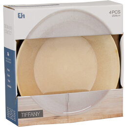 EXCELLENT HOUSEWARE Talíř mělký sada 4 ks pr. 28 cm béžová KO-Q07000040