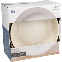 EXCELLENT HOUSEWARE Talíř hluboký sada 4 ks pr. 23 cm béžová KO-Q07000050