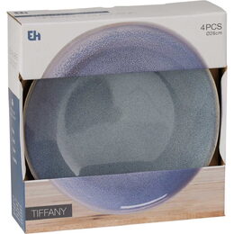 EXCELLENT HOUSEWARE Talíř mělký sada 4 ks pr. 28 cm modrá KO-Q07000090