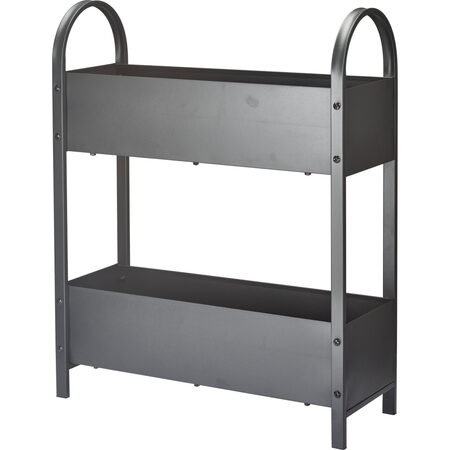 PROGARDEN Truhlík dvoupatrový ve stojanu  60 x 22,5 x 75 cm tmavě šedý KO-X73000010