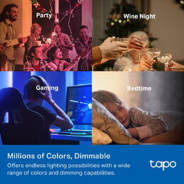 Chytrá žárovka TP-Link Tapo L430C E14, 4,8W, 230V, přes IP, stmívatelná, 2500K až 6500K - poškozený obal