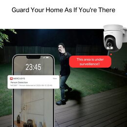 Kamera TP-Link Mercusys MC500 2MPx, venkovní, IP PTZ, WiFi, přísvit, poškozený obal