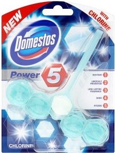 Domestos Power 5 Chlorine tuhý WC blok 55g