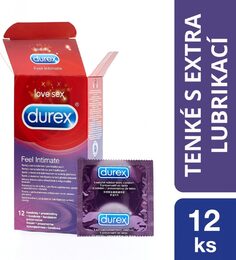 Durex Feel Thin Fetherlite Elite Extra Lubricated 12 ks