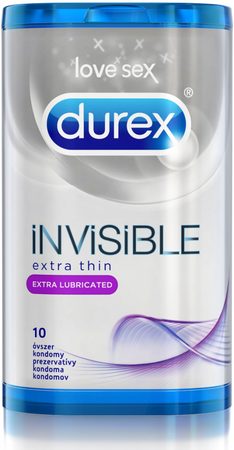 Durex Invisible Extra Lubricated 10 ks
