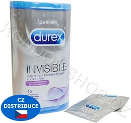 Durex Invisible Extra Lubricated 10 ks