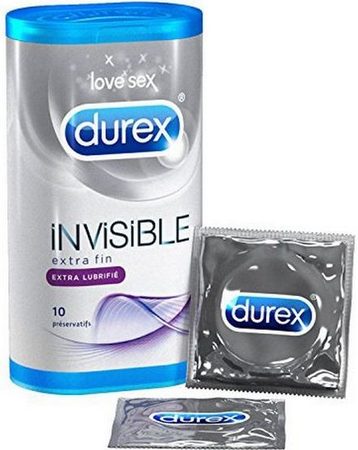 Durex Invisible Extra Lubricated 10 ks